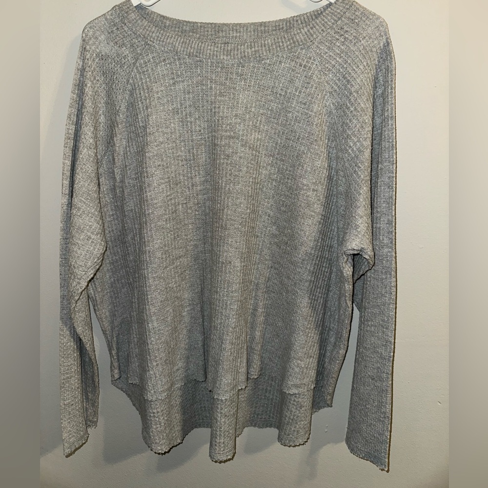 Wild Fable Light Gray Ribbed Sweater